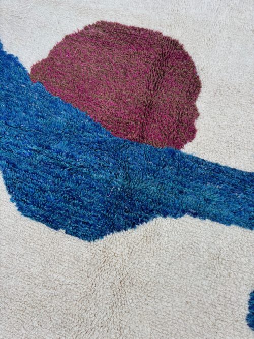 Tapis Beni Ouarain Marocain en Laine Naturelle